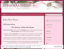 Tablet Screenshot of ednamaesheen.wordpress.com