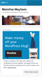 Mobile Screenshot of mainlinemayhem.wordpress.com