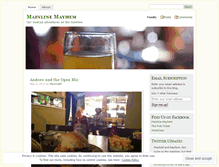 Tablet Screenshot of mainlinemayhem.wordpress.com