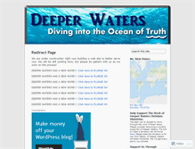 Tablet Screenshot of deeperwaters.wordpress.com