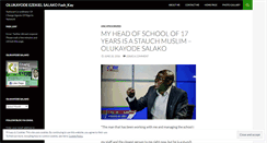 Desktop Screenshot of olukayodesalako.wordpress.com