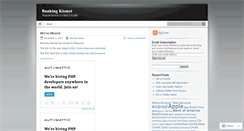 Desktop Screenshot of bankingkismet.wordpress.com
