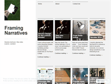 Tablet Screenshot of framingnarratives.wordpress.com