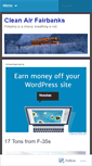 Mobile Screenshot of cleanairfairbanks.wordpress.com
