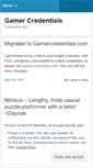 Mobile Screenshot of gamercredentials.wordpress.com