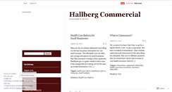 Desktop Screenshot of hallbergcommercial.wordpress.com
