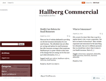 Tablet Screenshot of hallbergcommercial.wordpress.com