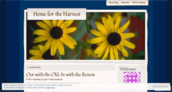 Desktop Screenshot of homefortheharvest.wordpress.com