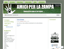 Tablet Screenshot of amiciperlazampa.wordpress.com