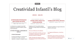 Desktop Screenshot of creatividadinfantil.wordpress.com