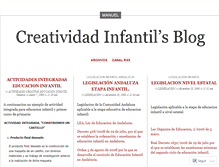 Tablet Screenshot of creatividadinfantil.wordpress.com