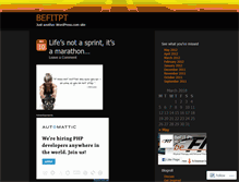 Tablet Screenshot of befitpt.wordpress.com