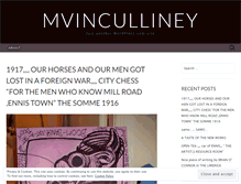 Tablet Screenshot of mvinculliney.wordpress.com