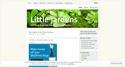 Desktop Screenshot of littlejardens.wordpress.com