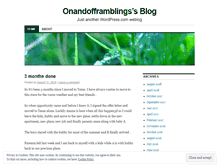 Tablet Screenshot of onandofframblings.wordpress.com