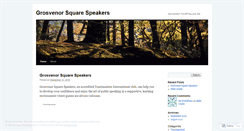 Desktop Screenshot of grosvenorsquarespeakers.wordpress.com