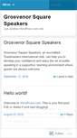Mobile Screenshot of grosvenorsquarespeakers.wordpress.com