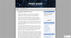 Desktop Screenshot of detailsmatter.wordpress.com