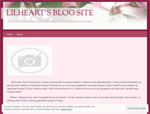 Tablet Screenshot of lilheart.wordpress.com