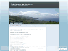 Tablet Screenshot of goalsdreamsresolutions.wordpress.com