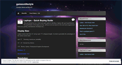 Desktop Screenshot of gamesnlifestyle.wordpress.com