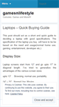 Mobile Screenshot of gamesnlifestyle.wordpress.com