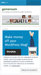 Mobile Screenshot of gemensam.wordpress.com