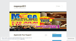 Desktop Screenshot of megaexpo2011.wordpress.com