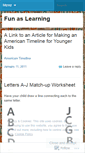 Mobile Screenshot of funaslearning.wordpress.com