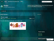 Tablet Screenshot of moshimonsterhomepage.wordpress.com