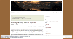 Desktop Screenshot of plunderingparakeet.wordpress.com