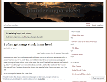 Tablet Screenshot of plunderingparakeet.wordpress.com