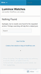 Mobile Screenshot of luminoxwatches.wordpress.com