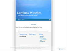 Tablet Screenshot of luminoxwatches.wordpress.com