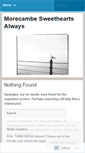 Mobile Screenshot of morecambesweetheartsalways.wordpress.com