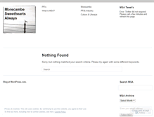 Tablet Screenshot of morecambesweetheartsalways.wordpress.com