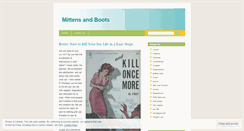Desktop Screenshot of mittensandboots.wordpress.com