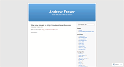 Desktop Screenshot of andrewfraser.wordpress.com