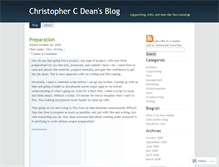 Tablet Screenshot of christophercdean.wordpress.com