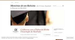 Desktop Screenshot of memoriasdeumbolsista.wordpress.com