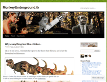 Tablet Screenshot of monkeyunderground.wordpress.com