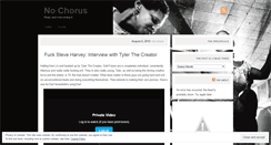 Desktop Screenshot of nochorus.wordpress.com