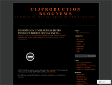 Tablet Screenshot of c13production.wordpress.com