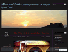 Tablet Screenshot of miracleoffaith.wordpress.com