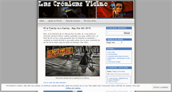 Desktop Screenshot of lascronicasvicino.wordpress.com