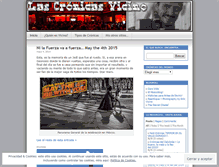 Tablet Screenshot of lascronicasvicino.wordpress.com
