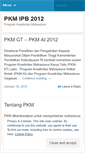 Mobile Screenshot of pkmipb.wordpress.com