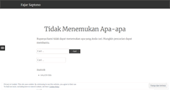 Desktop Screenshot of fajarsaptono.wordpress.com