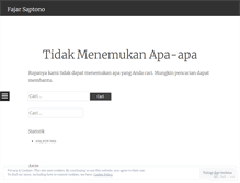 Tablet Screenshot of fajarsaptono.wordpress.com