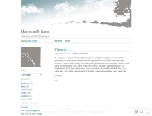 Tablet Screenshot of harmonihitam.wordpress.com